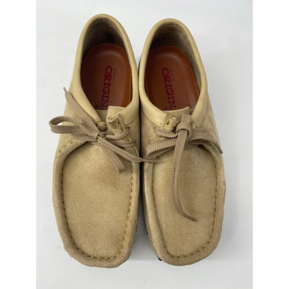 Clarks Wallabee Shoes Men 7 Maple Suede Original Classic Moccasin Casual Hip Hop